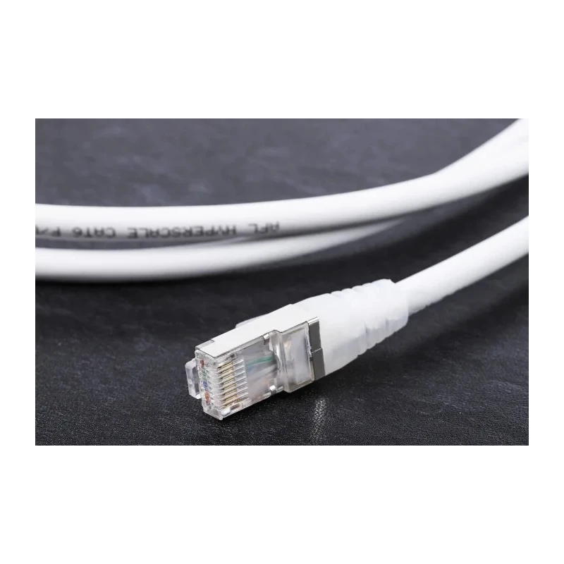 RS PRO Cat6a Shielded Ethernet Cable RJ45 Male to RJ45 Male 5 m Grey Low Smoke Zero Halogen Cat6a