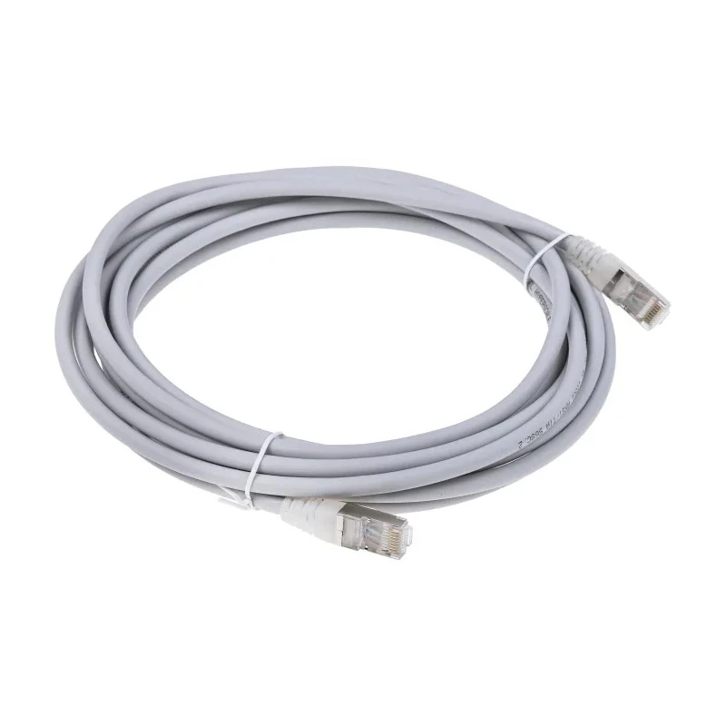 RS PRO Cat6a Shielded Ethernet Cable RJ45 Male to RJ45 Male 5 m Grey Low Smoke Zero Halogen Cat6a