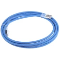 RS PRO Shielded Low Smoke Zero Halogen Cat6a Ethernet Cable RJ45 Male to RJ45 Male, 3 m, Blue Cat6a