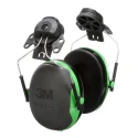 3M PELTOR X1 Ear Shells for Helmets, 26 dB Noise Reduction, Foldable, Black Green, CE Certified X1P3E-GA