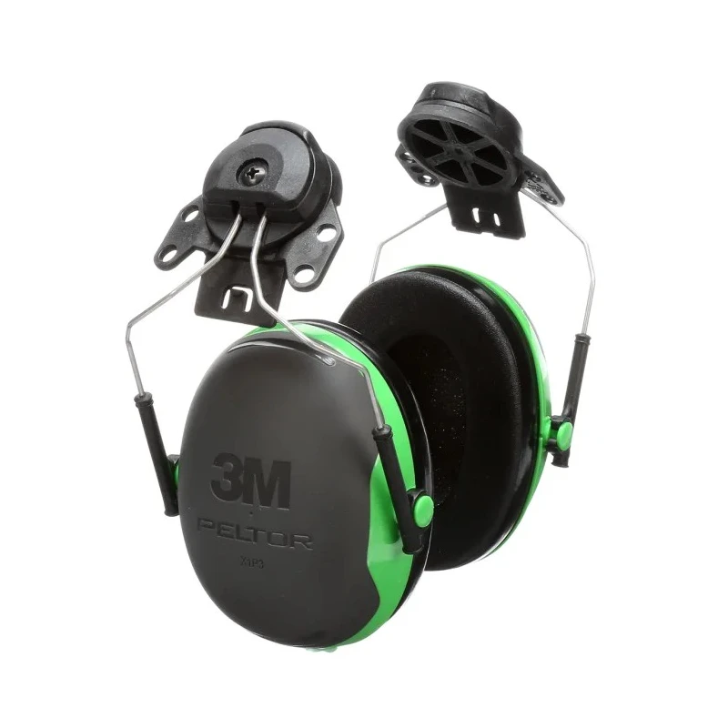 3M PELTOR X1 Ear Shells for Helmets, 26 dB Noise Reduction, Foldable, Black Green, CE Certified X1P3E-GA
