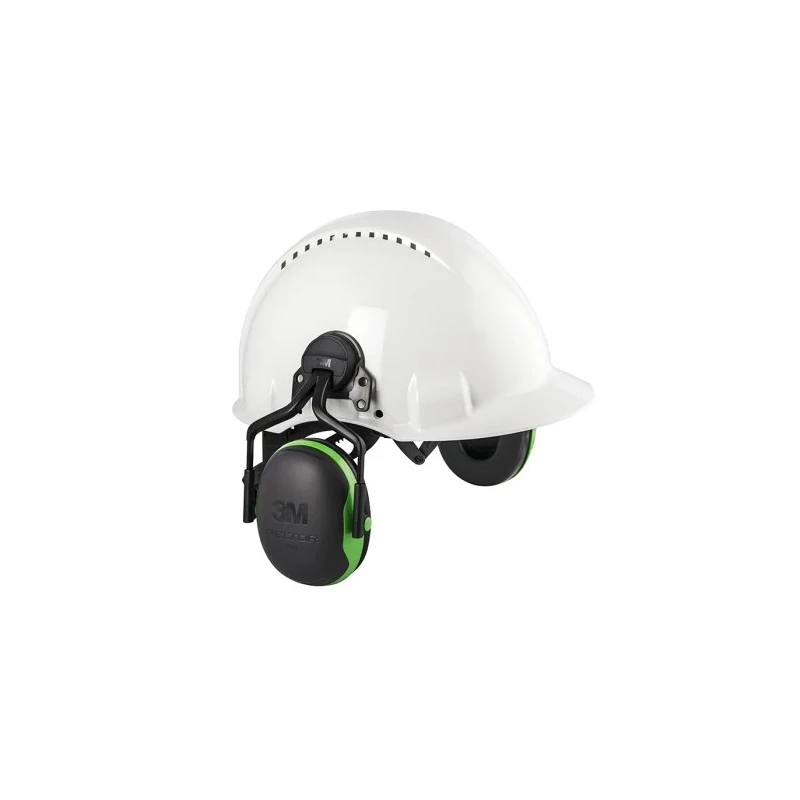 3M PELTOR X1 Ear Shells for Helmets, 26 dB Noise Reduction, Foldable, Black Green, CE Certified X1P3E-GA