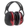 3M PELTOR X3A Ear Defender with Headband, 33 dB Noise Reduction, Red X3A-RD