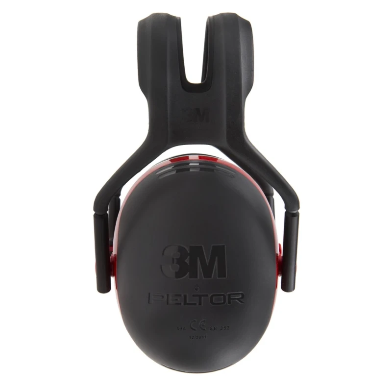 3M PELTOR X3A Ear Defender with Headband, 33 dB Noise Reduction, Red X3A-RD