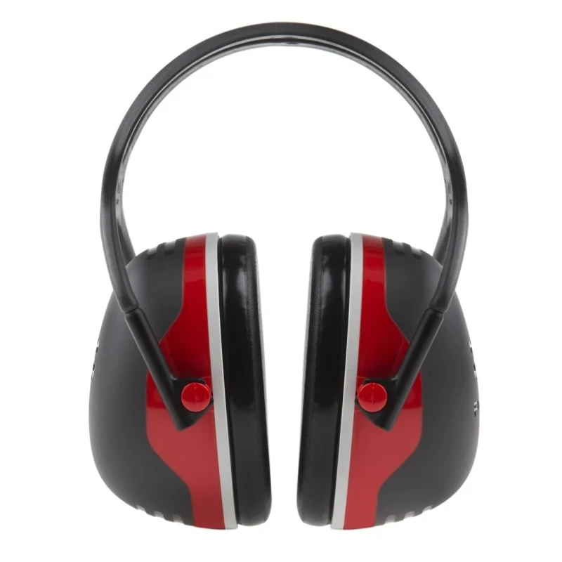 3M PELTOR X3A Ear Defender with Headband, 33 dB Noise Reduction, Red X3A-RD