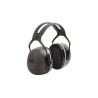 3M PELTOR Ear Defender with Headband, Black, 37 dB SNR Noise Reduction X5A-SV