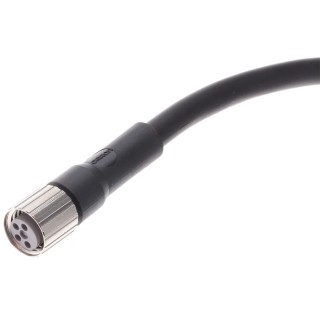Omron Male 4-way M8 Straight to Female Unterminated Sensor Actuator Cable 125V DC, Oil-Resistant PVC Jacket XS3F-M8PVC4S2M