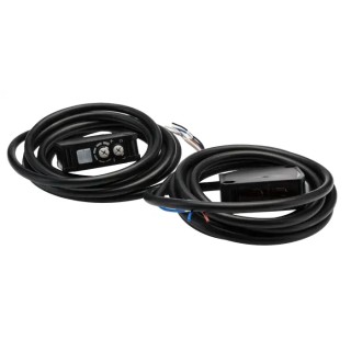 Omron Through Beam Photoelectric Sensor Block Style with Relay Output, 40 m Detection Range, IP64, E3JK-TR11 2M