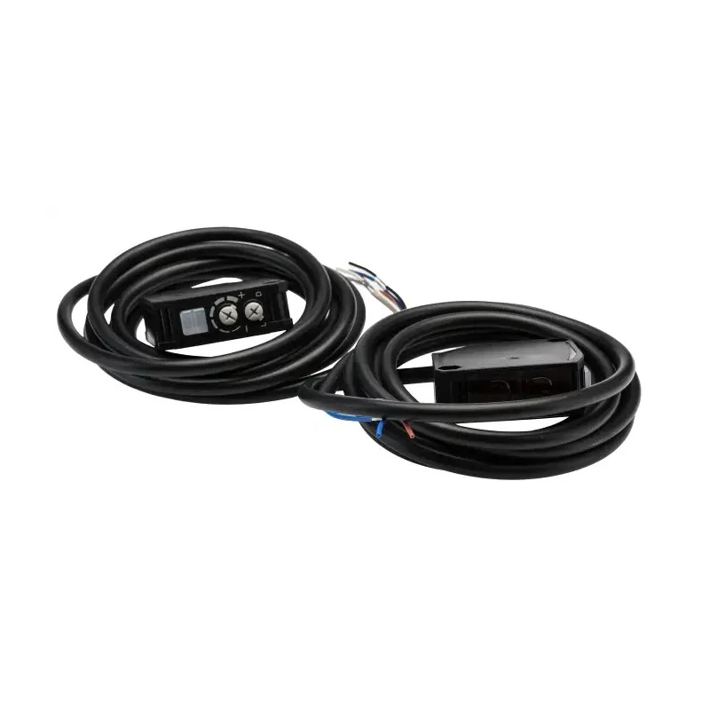 Omron Through Beam Photoelectric Sensor Block Style with Relay Output, 40 m Detection Range, IP64, E3JK-TR11 2M