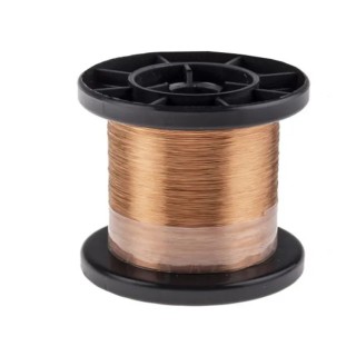 Block Enamelled Copper Wire 1.3 mm² Cross Section 1 Strand 1.32 mm Diameter 32 m Length CUL 500/1,32
