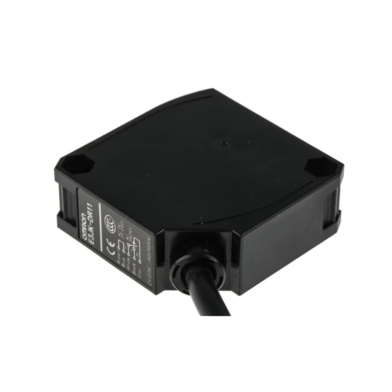 Omron Diffuse Photoelectric Sensor, Block Sensor, Relay Output, 2.5 m Detection Range, IP64, ABS Housing E3JK-DR11 2M