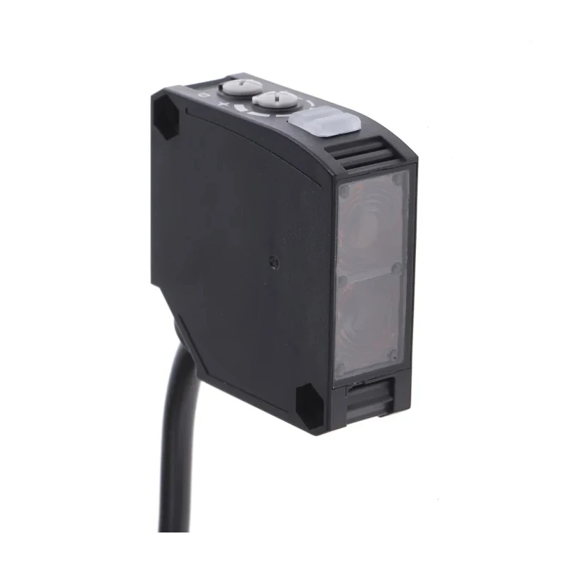 Omron Retroreflective Photoelectric Sensor, Block Sensor, 10 mm to 10 m Detection Range, Relay Output, IP64 E3JK-RR12 2M