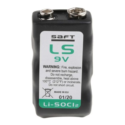 Saft 3 LS 14250 Lithium Thionyl Chloride 9V Primary Battery LS9V