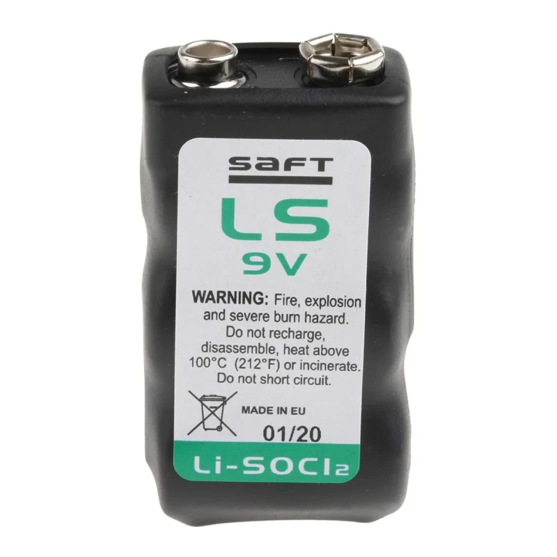 Saft 3 LS 14250 Lithium Thionyl Chloride 9V Primary Battery LS9V