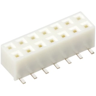 Hirose A3 Series Straight Surface PCB Socket 14-Contact 2 Row 2 mm Pitch Solder A3-14DA-2SV(71)