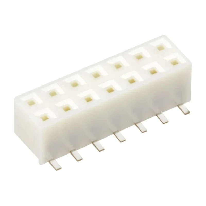 Hirose A3 Series Straight Surface PCB Socket 14-Contact 2 Row 2 mm Pitch Solder A3-14DA-2SV(71)