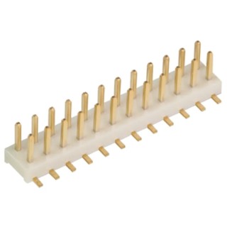 Hirose A3A Series Straight Surface Mount Pin Header, 24 Contacts, 2 mm Pitch, 2 Row, Unshrouded A3A-24PA-2SV(71)