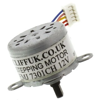 Cliff Electronics 12V Unipolar Stepper Motor 40mNm Holding Torque 3mm Shaft FMJ7301CH