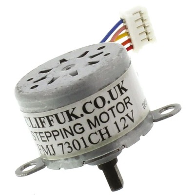 Cliff Electronics 12V Unipolar Stepper Motor 40mNm Holding Torque 3mm Shaft FMJ7301CH