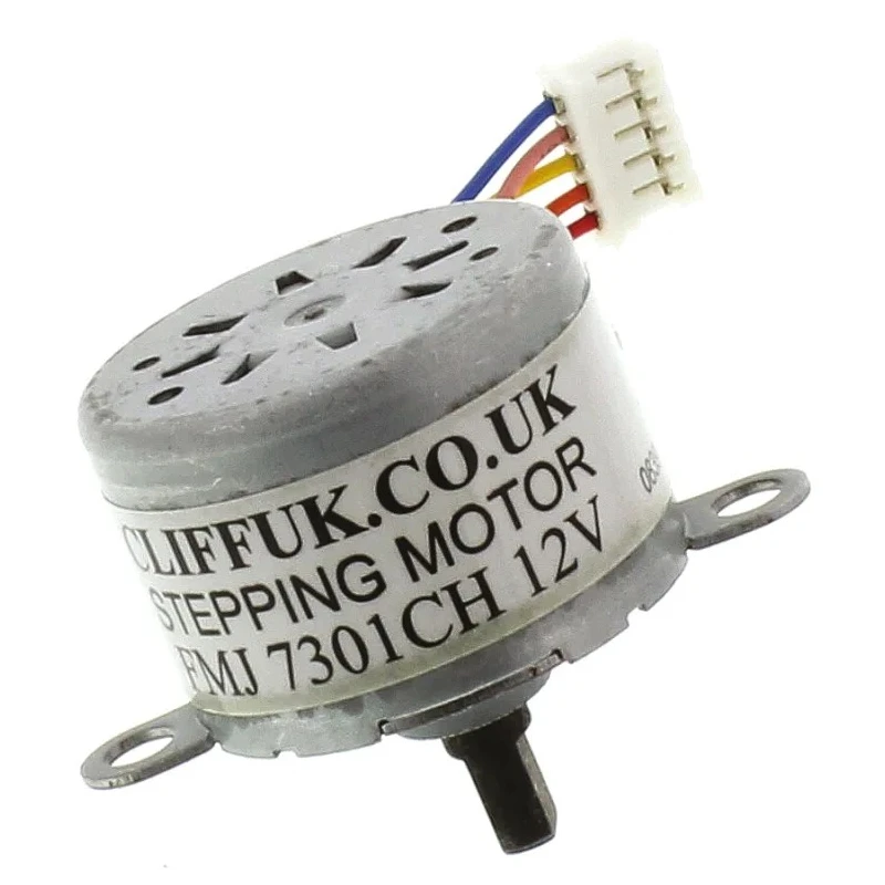 Cliff Electronics 12V Unipolar Stepper Motor 40mNm Holding Torque 3mm Shaft FMJ7301CH