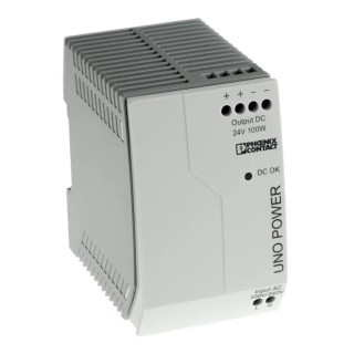 Phoenix Contact UNO POWER Switched Mode DIN Rail Power Supply 264V AC Input, 24V DC Output, 4.2A, 100W 2902993