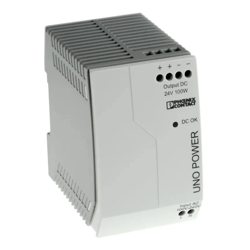 Phoenix Contact UNO POWER Switched Mode DIN Rail Power Supply 264V AC Input, 24V DC Output, 4.2A, 100W 2902993