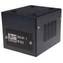 Block Black RAL 5008 Sheet Steel Power Supply Case IP20 170mm x 130mm x 140mm BGUK 1