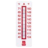 RS PRO Temperature Sensitive Label 40 °C to 71 °C 9 Levels 51mm x 18mm 10 Labels Per Product 779-9779