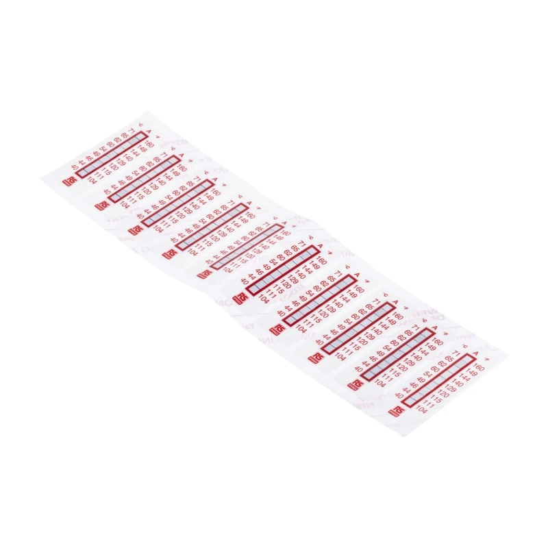 RS PRO Temperature Sensitive Label 40 °C to 71 °C 9 Levels 51mm x 18mm 10 Labels Per Product 779-9779