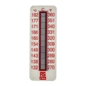 RS PRO Non-Reversible Temperature Sensitive Label 132 °C to 182 °C 10 Levels 51mm x 18mm 779-9776