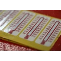 RS PRO Non-Reversible Temperature Sensitive Label 132 °C to 182 °C 10 Levels 51mm x 18mm 779-9776