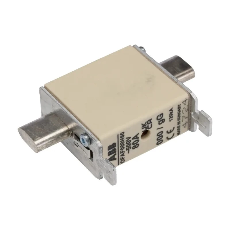 ABB 80A High Rupture Capacity Centred Tag Fuse NH000 500V NH000