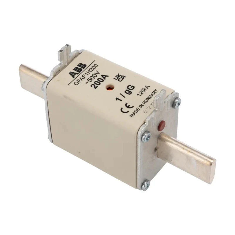 ABB 200A Centred Tag Fuse NH1 High Rupture Capacity Blade Tag 500V OFAF1H200 1SCA022627R4490
