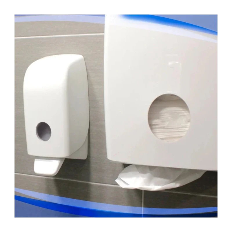 Aquarius Manual Wall Mounted Soap Dispenser 1 L Compatible with Cartridges 6330, 6332, 6333, 6336, 6342, 6348, 6373 6948