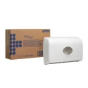 Aquarius White Plastic Dual-Roll Toilet Roll Dispenser 300 mm x 470 mm x 300 mm Model 6947
