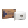 Aquarius White Plastic Dual-Roll Toilet Roll Dispenser 300 mm x 470 mm x 300 mm Model 6947