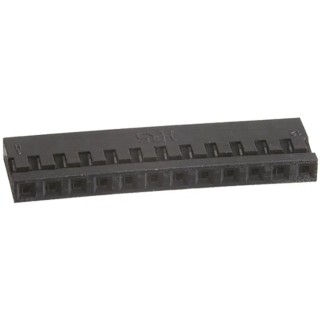 Hirose A4B Female Connector Housing 12 Way 1 Row Straight 2 mm Pitch Polybutylene Terephthalate A4B-12S-2C
