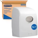 Aquarius Plastic White Wall Mounted Rolled Hand Towel Dispenser 6959 326 mm x 436 mm x 252 mm