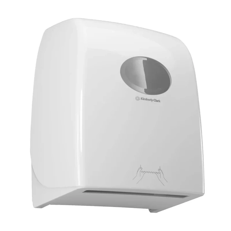 Aquarius Plastic White Wall Mounted Rolled Hand Towel Dispenser 6959 326 mm x 436 mm x 252 mm