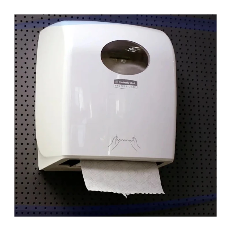 Aquarius Plastic White Wall Mounted Rolled Hand Towel Dispenser 6959 326 mm x 436 mm x 252 mm