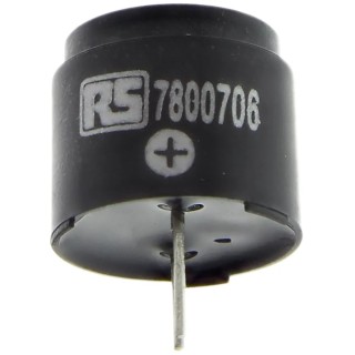 RS PRO Magnetic Buzzer Component Through Hole 14 mm Height 85 dB Sound Level 8-15 V DC Continuous Tone 780-0706
