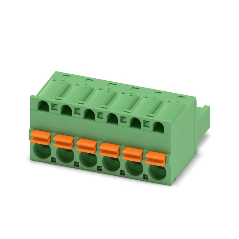 Phoenix Contact FKC 2.5/6-ST-5.08 Series Pluggable Terminal Block, 6-Contact, 5.08 mm Pitch, 1 Row, 630 V, 12 A 1873090