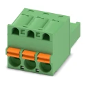 Phoenix Contact COMBICON FKC Series Pluggable Terminal Block, 3-Contact, 5 mm Pitch, 1 Row, 12A, 630V, Polyamide 1910364
