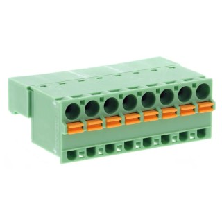 Phoenix Contact FKIC 2.5/8-ST-5.08 Series Pluggable Terminal Block, 8-Contact, 5.08 mm Pitch, 1 Row, 12A, 630V 1873414