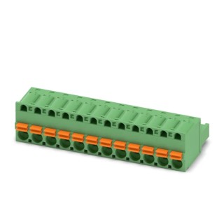 Phoenix Contact FKC 2.5/12-ST-5.08 Series Pluggable Terminal Block, 12-Contact, 5.08 mm Pitch, 1 Row 1873155