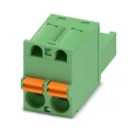 Phoenix Contact FKC 2.5/2-ST Series Pluggable Terminal Block, 2-Contact, 5 mm Pitch, 1 Row, 12A, 630V, Polyamide 1910351