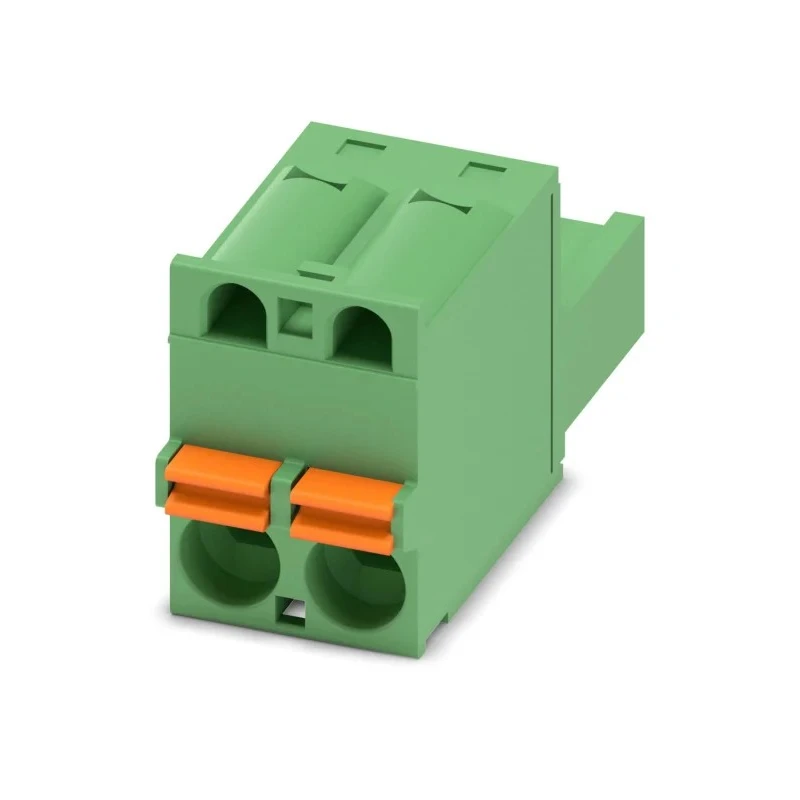 Phoenix Contact FKC 2.5/2-ST Series Pluggable Terminal Block, 2-Contact, 5 mm Pitch, 1 Row, 12A, 630V, Polyamide 1910351