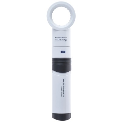 Eschenbach Illuminated Magnifier, 10x Magnification, 35 mm Diameter 155074