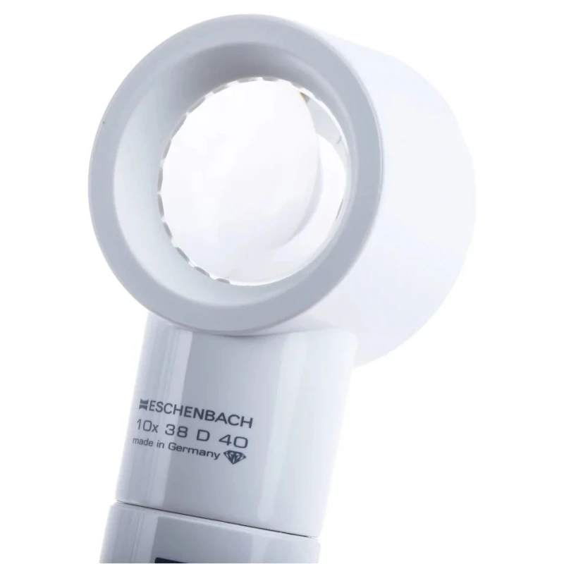 Eschenbach Illuminated Magnifier, 10x Magnification, 35 mm Diameter 155074