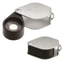 Eschenbach Metal Precision Folding Magnifier, Jewellers Loupe, 6x Magnification, 21 mm Diameter 11766